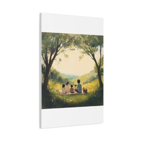 Serene Family Canvas Art, Family Wall Decor, Nature Artwork, Home Gallery, Gift for Parents, Personalized Home Decor - Image 183