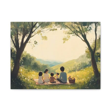 Serene Family Canvas Art, Family Wall Decor, Nature Artwork, Home Gallery, Gift for Parents, Personalized Home Decor - Image 17
