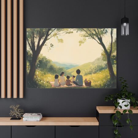Serene Family Canvas Art, Family Wall Decor, Nature Artwork, Home Gallery, Gift for Parents, Personalized Home Decor - Image 110