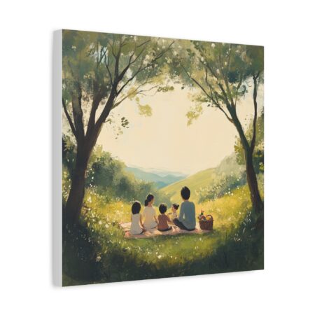 Serene Family Canvas Art, Family Wall Decor, Nature Artwork, Home Gallery, Gift for Parents, Personalized Home Decor - Image 228