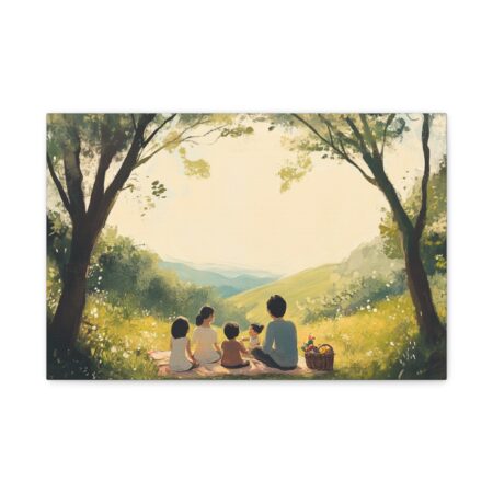 Serene Family Canvas Art, Family Wall Decor, Nature Artwork, Home Gallery, Gift for Parents, Personalized Home Decor - Image 22